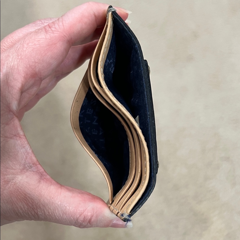 Kate Spade Wellesley Royal Blue/Tan Card Holder - Picture 7 of 11